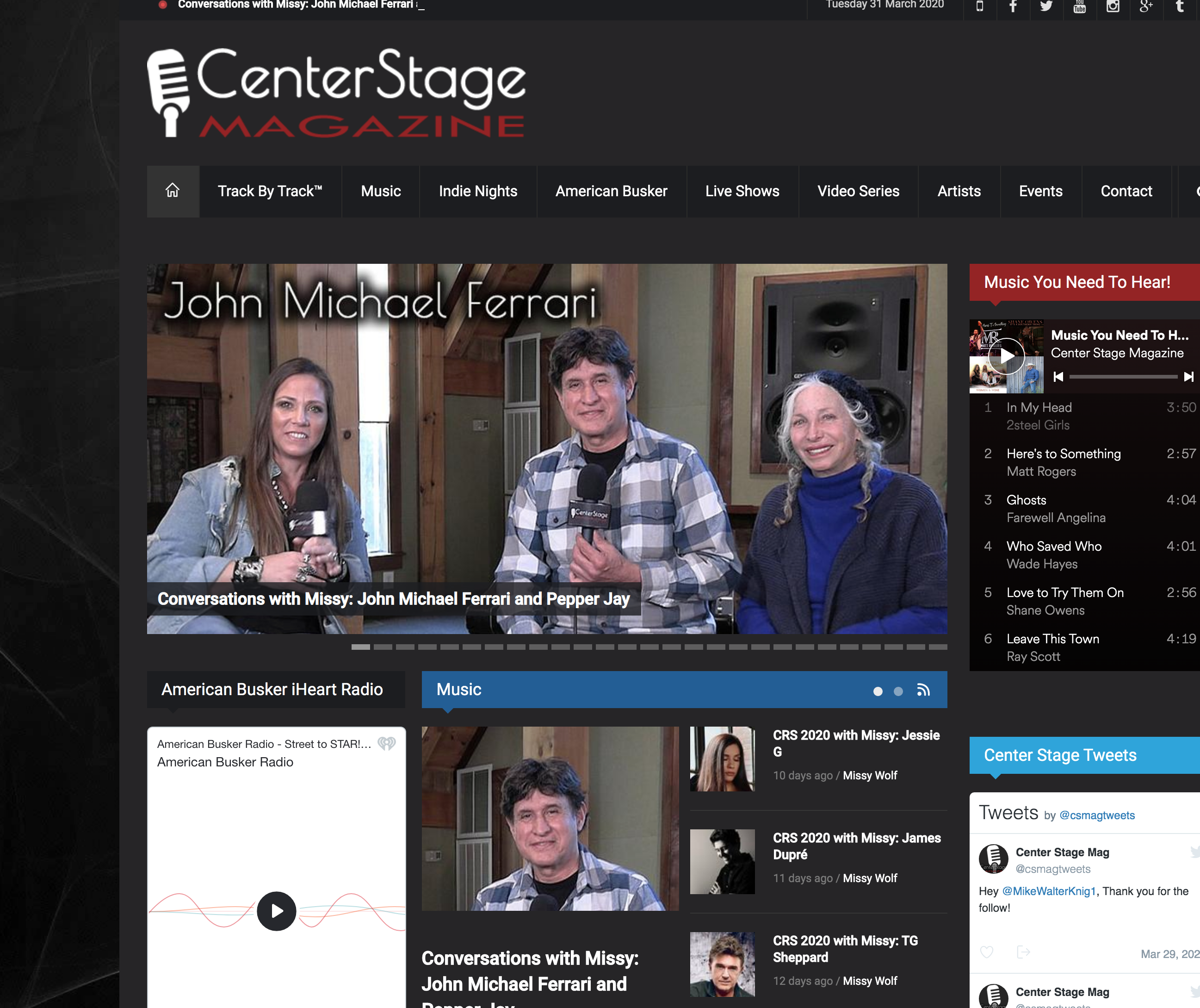 JMF & PJ Center Stage Magazine Mar 2020.
